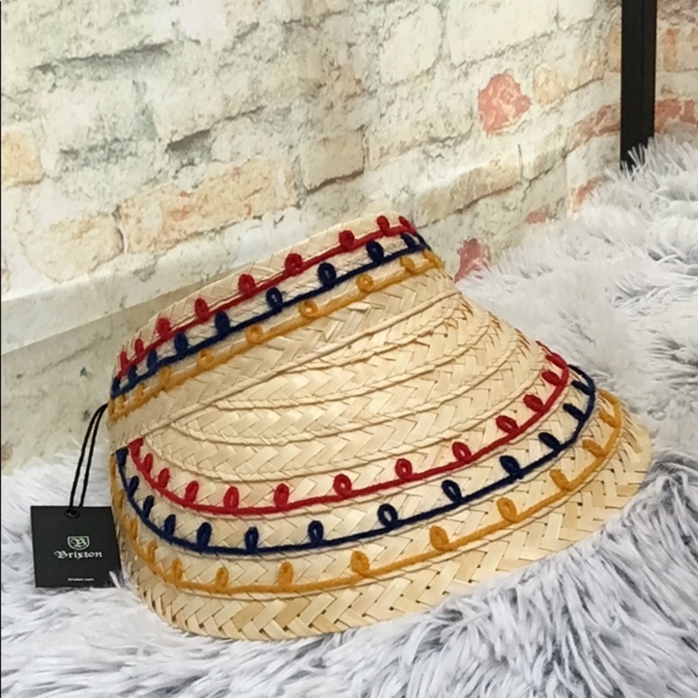 New Brixton - Bondi Embroidered Palm Visor